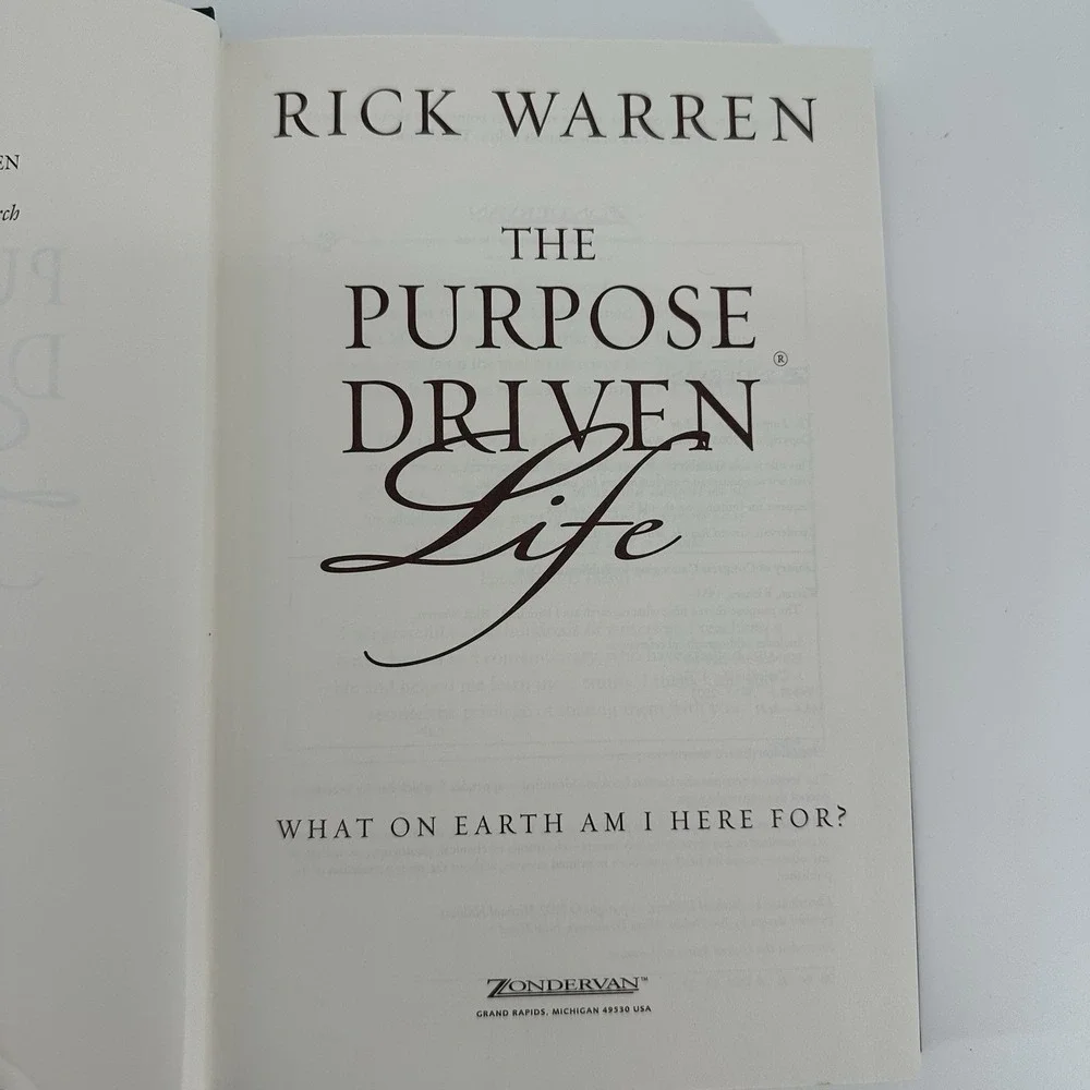 The Purpose Driven Life What on Earth am I Here For? Rick Warren New Hardcover W - Picture 5 of 8